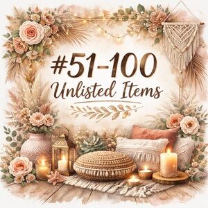 #51-100 unlisted listing for my live shows